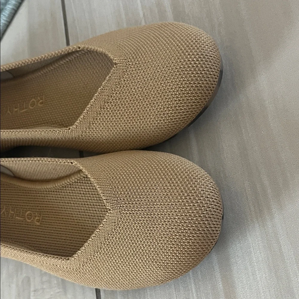 Rothy's Tan and Blue Flats - Picture 10 of 12